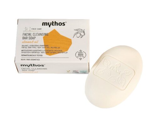 MYTHOS 100% OLIVE Αντισάπουνο Καθαρισμού & Περιποίησης Προσώπου 100g