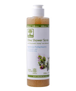 bioselect olive shower scrub