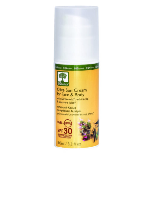 bioselect olive sun cream